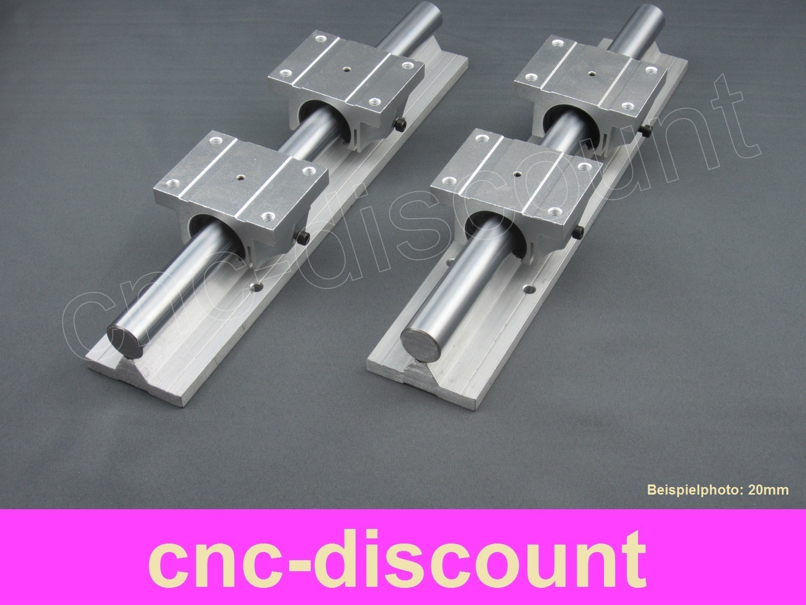 CNC Set 15x 300mm 2x Linearführung 4x Linearwagen Linear Guide Rail 3D Fräse 