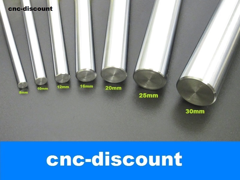 2x Cylinder Liner Schienen lineare Welle optischen Achse OD 6mm/8mm/10mm/12mm 